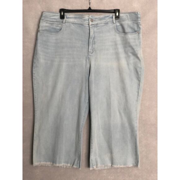 NYDJ Denim - NYDJ Brigitte Jeans Women's 24W Wide-Leg High-Rise Capri NEW